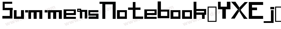 SummersNotebook-YXEj字体转换