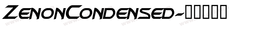 ZenonCondensed字体转换