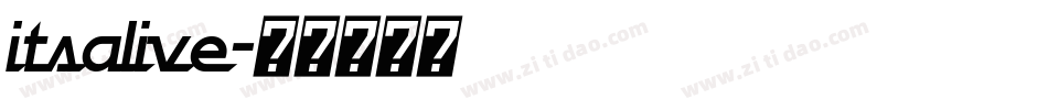 itsalive字体转换