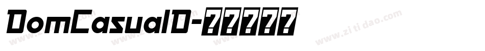 DomCasualD字体转换