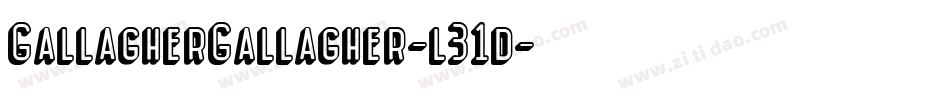 GallagherGallagher-l31d字体转换