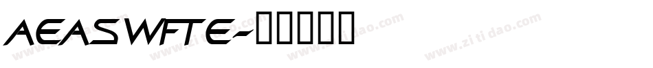 aeaswfte字体转换