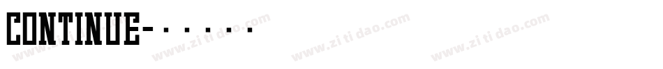 Continue字体转换