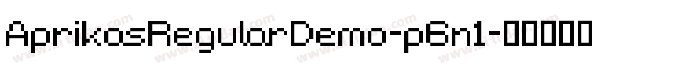 AprikasRegularDemo-p6n1字体转换