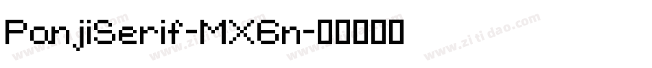 PanjiSerif-MX6n字体转换