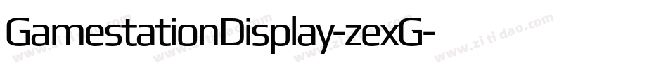 GamestationDisplay-zexG字体转换