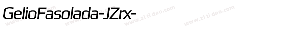 GelioFasolada-JZrx字体转换