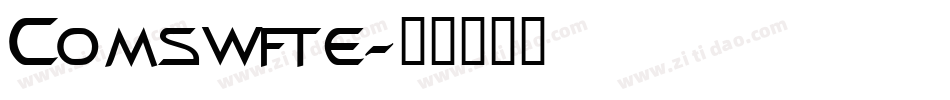 Comswfte字体转换