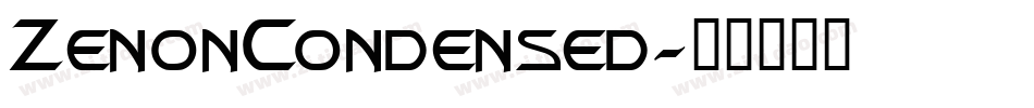 ZenonCondensed字体转换
