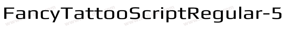 FancyTattooScriptRegular-50qV字体转换