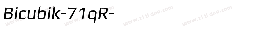 Bicubik-71qR字体转换