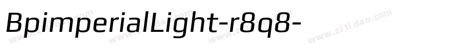 BpimperialLight-r8q8字体转换