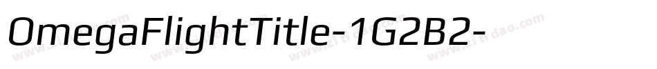 OmegaFlightTitle-1G2B2字体转换