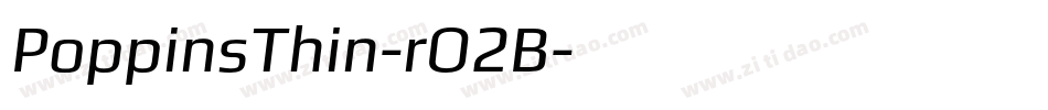 PoppinsThin-rO2B字体转换