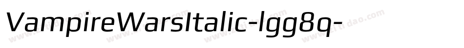 VampireWarsItalic-lgg8q字体转换