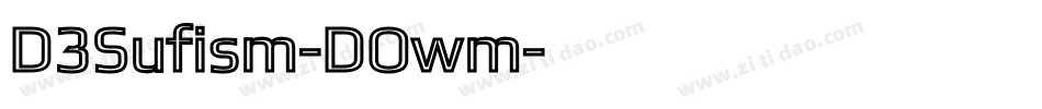 D3Sufism-DOwm字体转换
