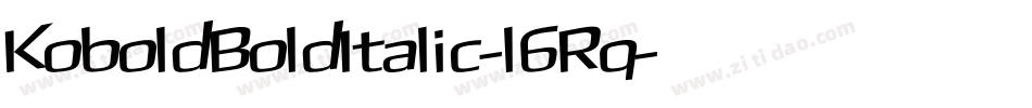 KoboldBoldItalic-l6Rq字体转换
