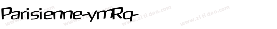 Parisienne-ymRq字体转换