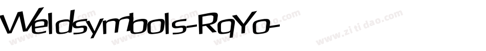 Weldsymbols-RqYo字体转换 Weldsymbols-RqYo字体转换