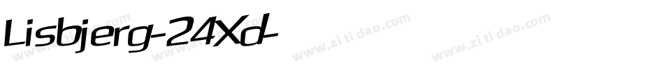 Lisbjerg-24Xd字体转换