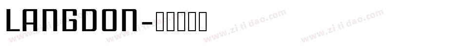 LANGDON字体转换