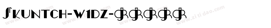 Skuntch-w1dz字体转换