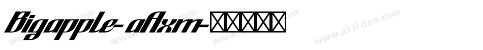 Bigapple-aAxm字体转换