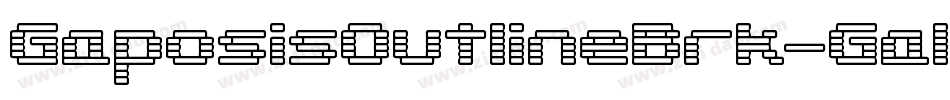 GaposisOutlineBrk-Galm字体转换