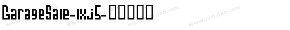 GarageSale-lxj5字体转换