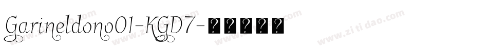 Garineldono01-KGD7字体转换