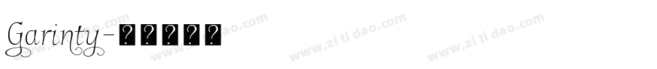 Garinty字体转换