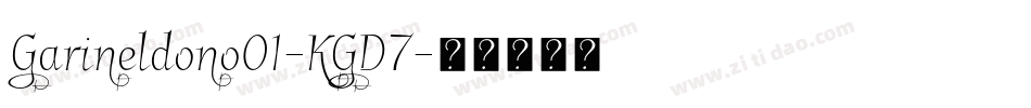 Garineldono01-KGD7字体转换