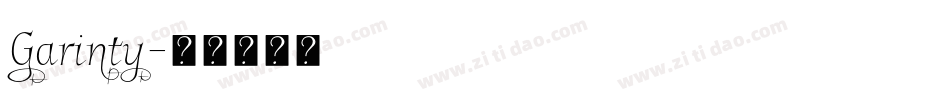Garinty字体转换