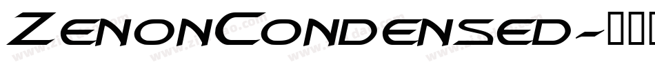 ZenonCondensed字体转换