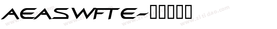 aeaswfte字体转换
