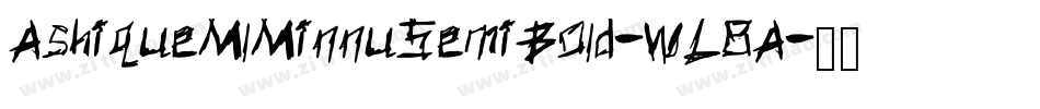 AshiqueMlMinnuSemiBold-WL8A字体转换