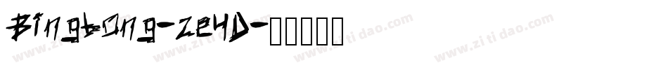 Bingbong-ze4D字体转换