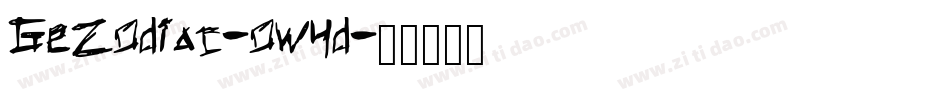 GeZodiac-ow4d字体转换