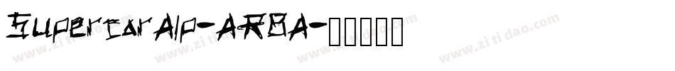 SupercarAlp-AR8A字体转换