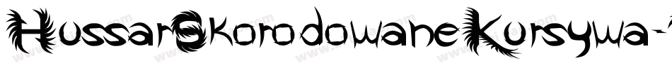 HussarSkorodowaneKursywa-Z8x8字体转换