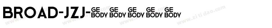 Broad-JZj字体转换 Broad-JZj字体转换