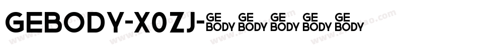 GeBody-x0zj字体转换