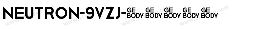 Neutron-9vZj字体转换