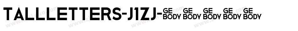 TallLetters-j1Zj字体转换