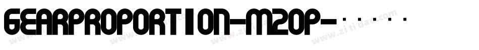 GearProportion-m2OP字体转换