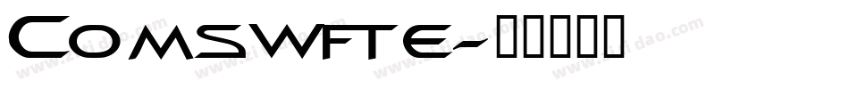 Comswfte字体转换