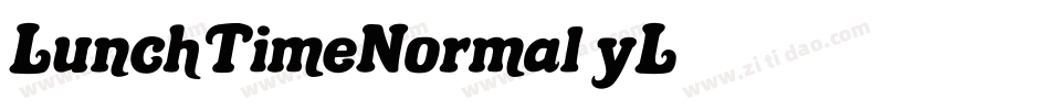 LunchTimeNormal-yL93字体转换