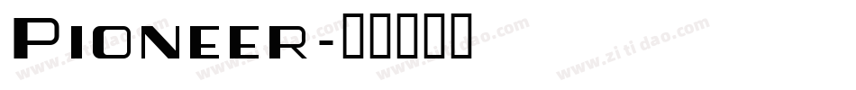 Pioneer字体转换