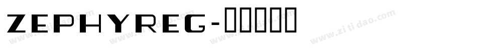 zephyreg字体转换