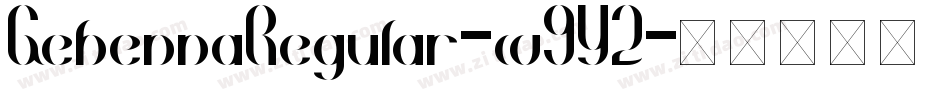 GehennaRegular-w9Y2字体转换